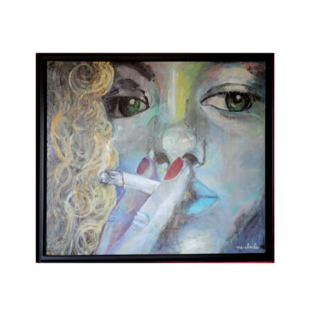 Ma Chenka - Huile sur toile grand format signée