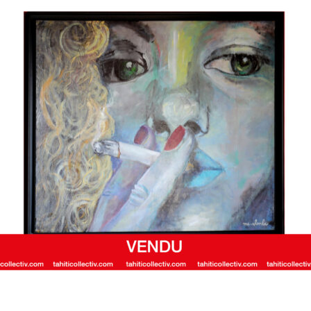 Ma Chenka - Huile sur toile grand format signée