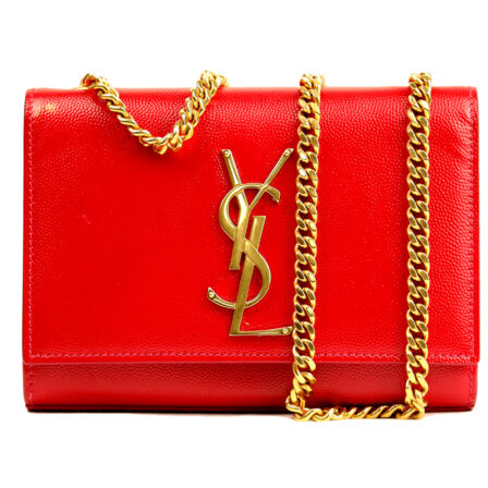 YVES SAINT LAURENT - Sac Kate cuir rouge