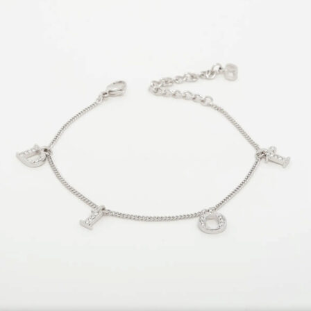 DIOR - Bracelet strass et argent