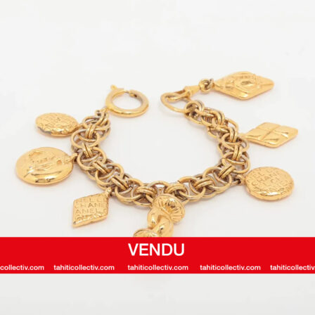 CHANEL - Bracelet chaine breloques Coco