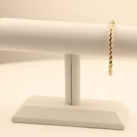 Bracelet torsadé en or jaune
