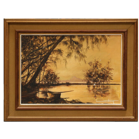 Pierre LACOUTURE - Huile sur toile signée "Pointe VENUS"