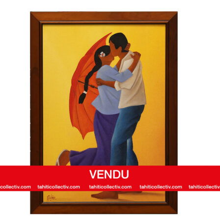 Philippe DUBOIS - "Le baiser" Acryl. sur toile signée 2007
