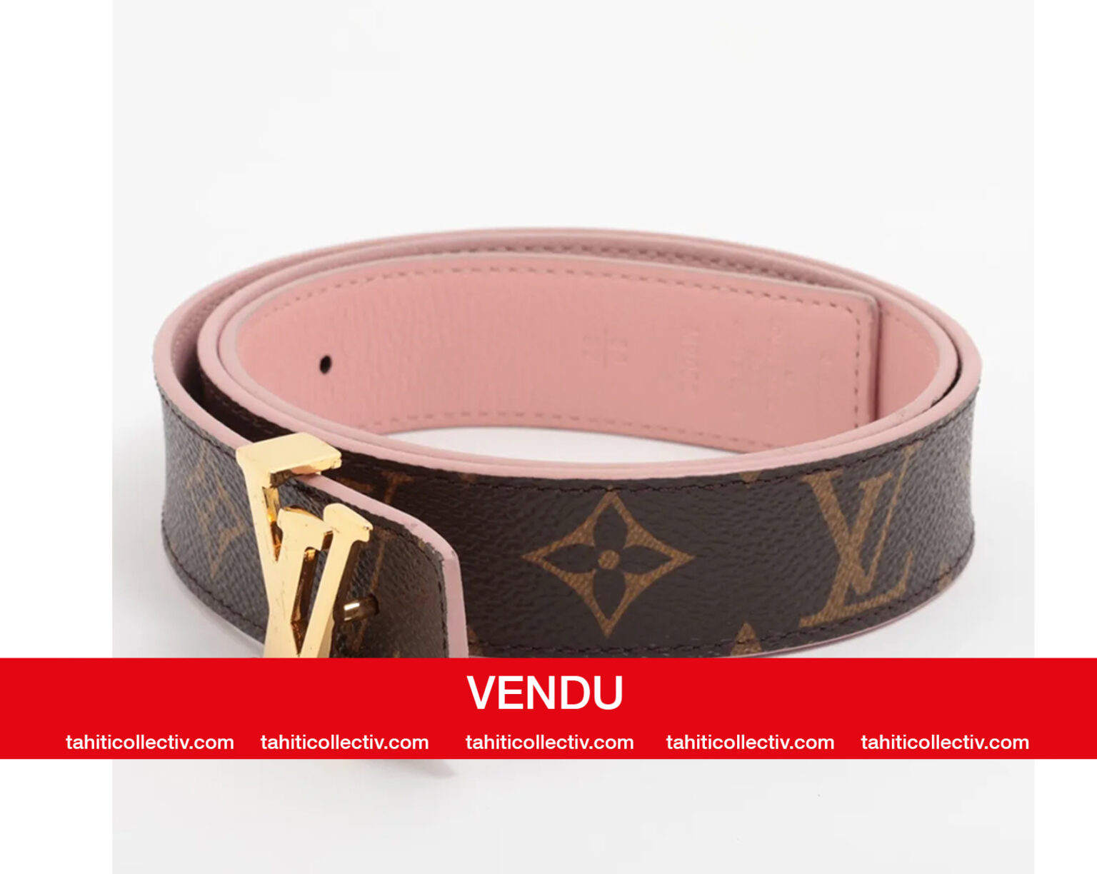 Post vendu ceiture LV