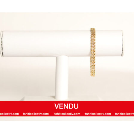 Bracelet gourmette en or jaune 18K