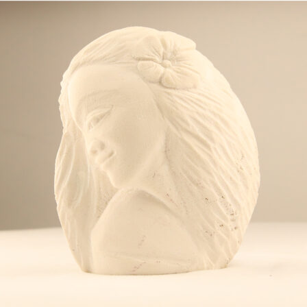 MARA Gatien - Sculpture sur corail blanc signée au socle