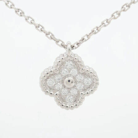 VAN CLEEF & ARPELS - Collier Vintage Alhambra Diamants
