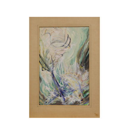 Guy HUZE - Gouache sur carton, signée