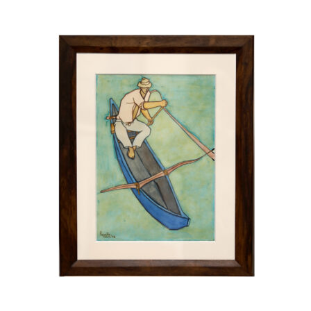 François RAVELLO - Gouache sur papier signée et datée 1978