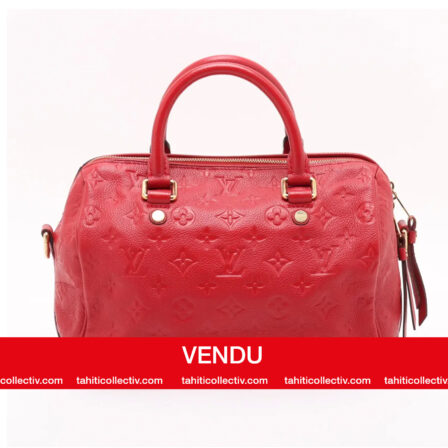 LOUIS VUITTON - Speedy 25 empreinte monogram rouge (avec bandoulière)