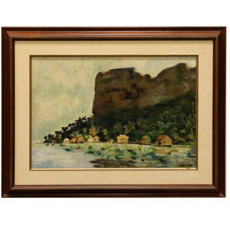 Jean MASSON - Huile sur toile signée "Maupiti"
