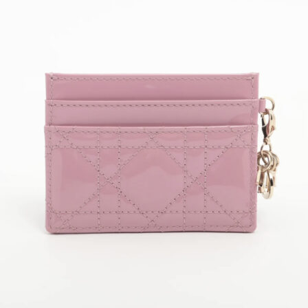 DIOR - Porte-cartes en cuir Lady Dior