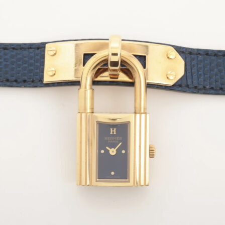 HERMES - Montre Kelly plaqué or 20 mm