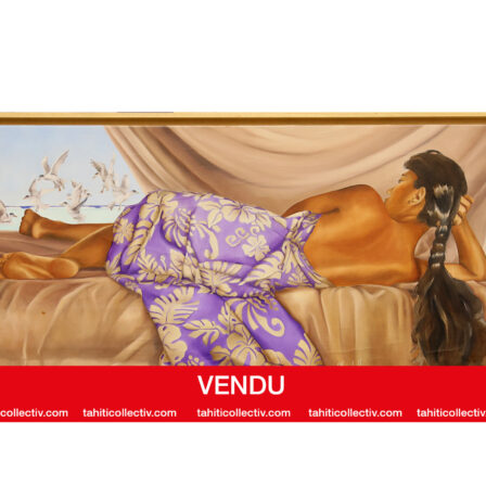 Christian DELOFFRE - Drapée anonyme, huile sur toile signée de 2004