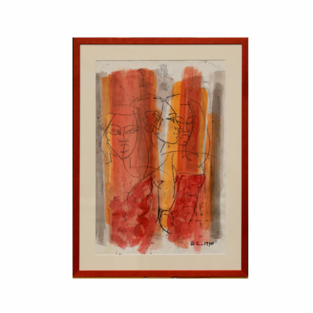 Henri CROCQ - Aquarelle sur papier signée 1990
