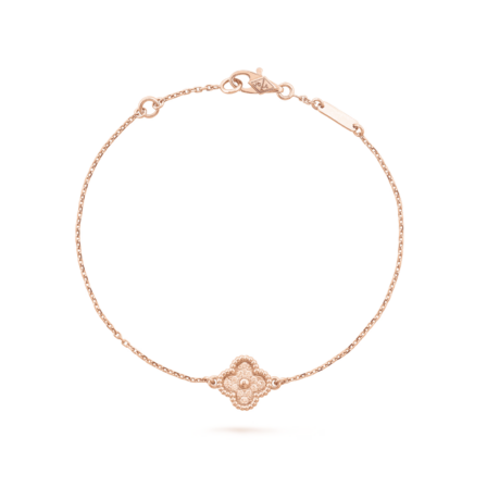 VAN CLEEF & ARPELS - Bracelet Sweet Alhambra en or rose
