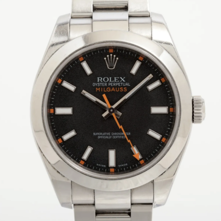 ROLEX - Milgauss fond noir