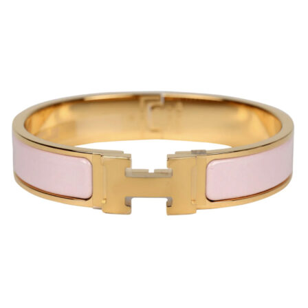 HERMES - Bracelet Click Rose candeur