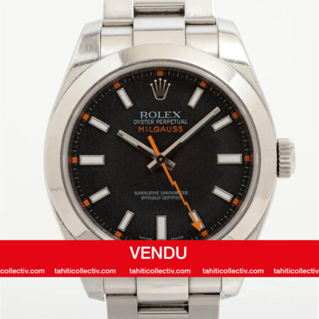 ROLEX - Milgauss fond noir