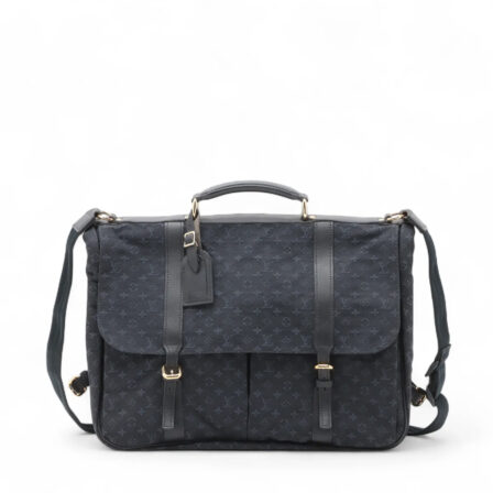 Louis Vuitton - Sac Mini Lin en toile monogrammée bleue