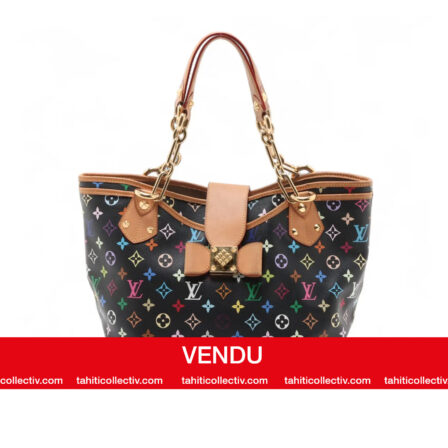 LOUIS VUITTON - Sac fourre-tout Annie GM à monogramme multicolore noir