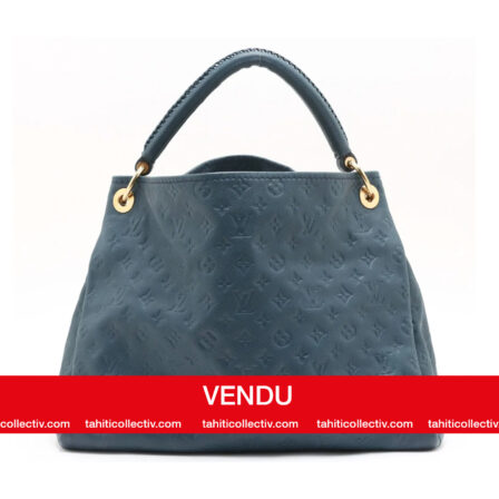 LOUIS VUITTON - Sac Artsy MM en cuir Empreinte Monogram Orage