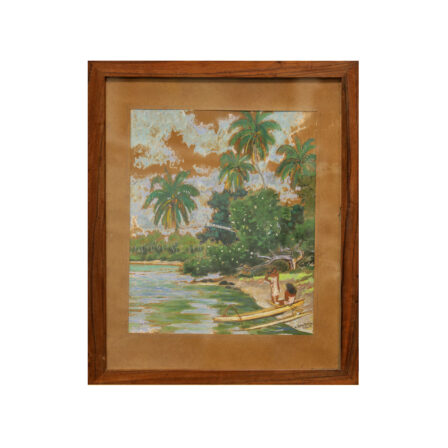 BOULLAIRE - Pastel original signé