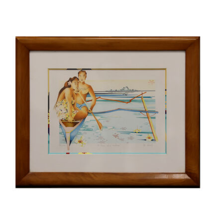 Titi BECAUD - Litho. signée et numérotée 64/200 "Te topa ro'a mahana"