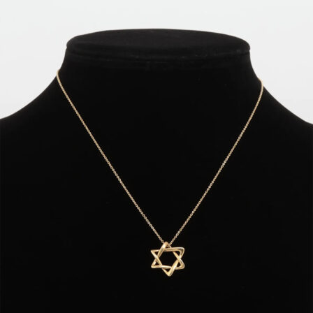 TIFFANY - Etoile de David avec chaine or 18 K