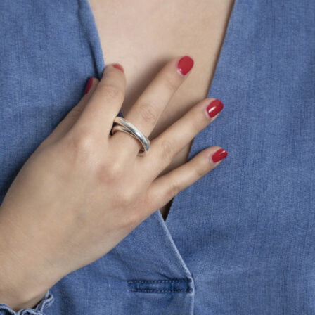 HERMES - Bague vertige Argent 925/1000