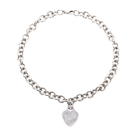 TIFFANY & CO - collier chaine argent pur avec cœur