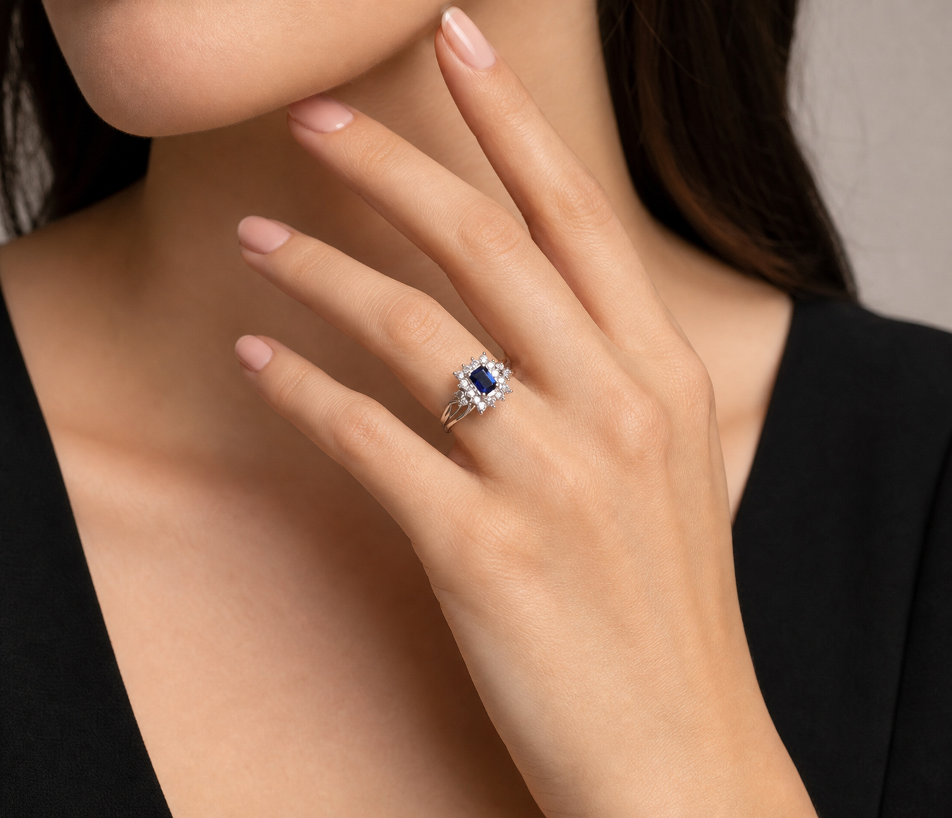 bague saphir