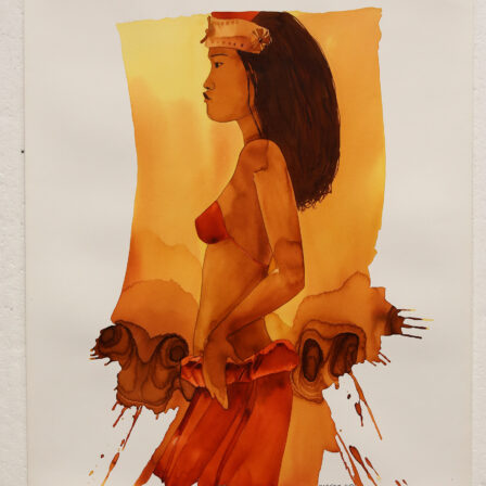 MARERE - Aquarelle originale (danseuses 1)