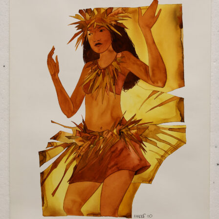 MARERE - Aquarelle originale (danseuses 2)