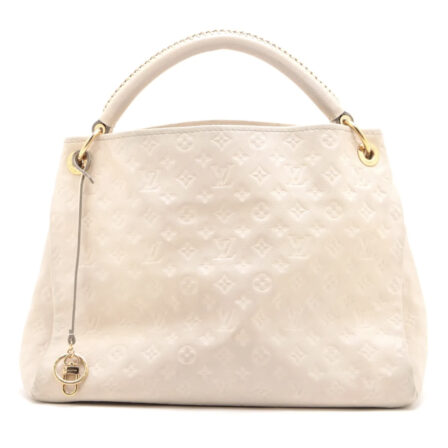 LOUIS VUITTON - Artsy en cuir empreinte Crème