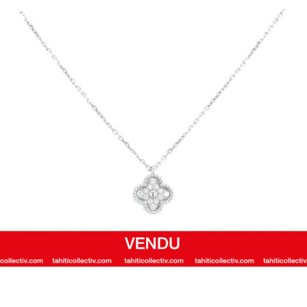 VAN CLEEF & ARPELS - Collier Vintage Alhambra Diamants