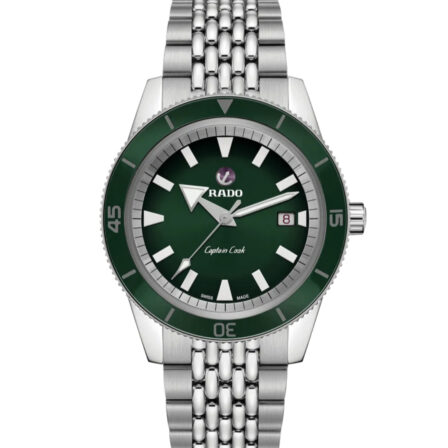RADO - Captain Cook automatique cadran vert bracelet acier 42 mm