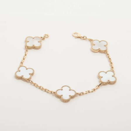 Van Cleef & Arpels - Bracelet vintage Alhambra 5P coquillages